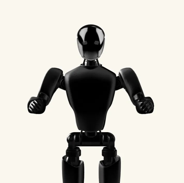 Interactive 3D robot scene